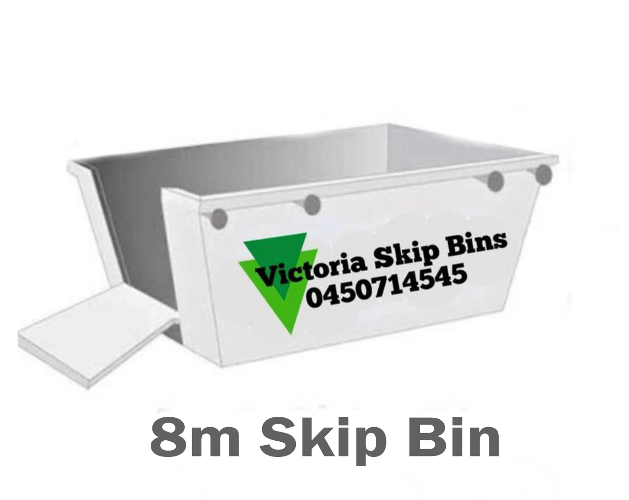 8 cubic metre (8m3) skip bin Large bin