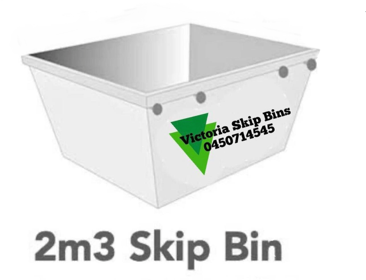 2 cubic metre (2m3) mini skip bin